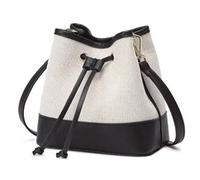 Moderna bolsa de cubo para mujer, gran capacidad, bandolera, correa de hombro ajustable, adecuada para recados diarios, bolsos de viaje para cubos de moda para un elegante y duradero PU, negro y