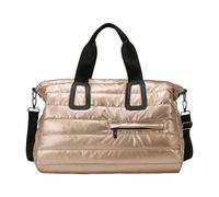 Moderna bolsa de gimnasio de viaje con acabado brillante, espacioso compartimento impermeable, adecuada para equipo deportivo y viajes largos, bolsa de noche impermeable para entusiastas del fitness