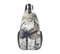 Moderna Bolsa de Pecho de Gran Capacidad de Almacenamiento de ovejas libélula, Mochila con Tirantes diagonales, Bolso de Hombro Tipo Bandolera para Hombres y Mujeres
