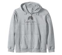 Moderna camiseta arcoíris con mensaje positivo de Look on the Bright Side Sudadera con Capucha