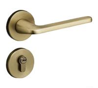 Moderna cerradura silenciosa de aleación de zinc con respaldo de 58 mm para puertas interiores de dormitorio de madera, mecanismo de pestillo silencioso de triple punta en acabado gris acero (E)