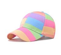 Moderna gorra de béisbol deportiva, ajustable, unisex, para exteriores, color fresco, colorido, accesorios para fotos, sombrero colorido, a, Talla única