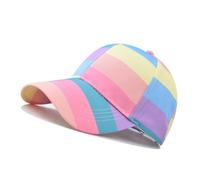 Moderna gorra de béisbol deportiva, ajustable, unisex, para exteriores, color fresco, colorido, accesorios para fotos, sombrero colorido, Color amarillo azul, Talla única