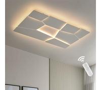 Moderna IluminacióN De Techo,GeoméTrica Irregular Regulable IluminacióN De Techo Con Control Remoto,Hierro LáMpara DecoracióN Para Salas De Estar Dormitorios Pasillo Cocina Oficina,110X70 Cm 124W