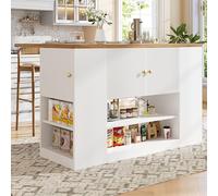 Moderna isla de cocina aparador con tablero plegable de hasta 70 cm, espacio de almacenamiento versátil con cajones y estantes, MDF de alta calidad para cocina y comedor en negro, ideal para familias