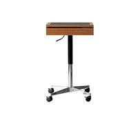 Moderna La madera puede mover el sofá lateralmente varias veces, con ruedas que levantan la placa de roca pequeña lateralmente varias veces, mesita de noche, gabinete lateral del sofá Muebles de salon