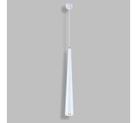 Moderna lámpara colgante LED de 5 W - Lámpara de techo cilíndrica de aluminio para uso en interiores - Diseño de tubo largo - Ideal para restaurantes y salas de estar - Elegante accesorio de pared y