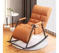 Moderna mecedora para exteriores, sillón reclinable ajustable para patio y balcón, elegante sillón decorativo en gris claro con marco negro, perfecto para ocio y relajación.