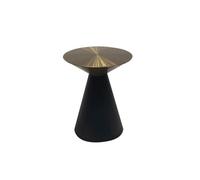 Moderna Mesa auxiliar de sofá, mesa auxiliar redonda de metal, mesa de esquina, mesa de centro pequeña con una forma única for el hogar, el comedor o la sala de estar Muebles de salon(Pequeño)