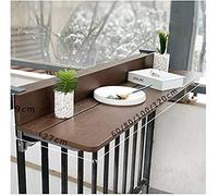 Moderna mesa auxiliar flotante de altura ajustable para balcón con estantes, diseño montado en la pared que ahorra espacio para bar familiar y sala de estar, elegante y funcional