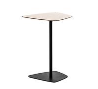 Moderna Mesa auxiliar irregular, mesa auxiliar moderna con base de metal, mesa decorativa pequeña for espacios pequeños, sala de estar, dormitorio, balcón, fácil montaje, 17,7 x 25,6 pulgadas Muebles