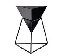 Moderna Mesa auxiliar pequeña for patio, mesa auxiliar de metal única for sala de estar, dormitorio, mesas de centro for interiores y exteriores antioxidantes resistentes a la intemperie for jardín, p