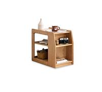 Moderna Mesa auxiliar Rectangular for oficina, sala de estar, almacenamiento multifuncional, extremo lateral, mesita de noche for dormitorio, mesa de centro pequeña móvil de madera moderna Muebles de