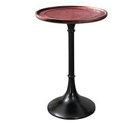 Moderna Mesa auxiliar redonda de madera maciza, mesa auxiliar circular de granja for sala de estar, mesita de noche for sofá cama, mesa de centro pequeña for decoración del hogar Muebles de salon