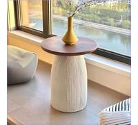 Moderna mesa auxiliar redonda para sofá, mesa auxiliar artística, mesa auxiliar elegante para balcón y dormitorio, mesa de esquina versátil, decoración del hogar, esencial
