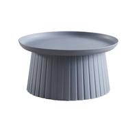 Moderna mesa de balcón para exteriores, diseño creativo, fácil de limpiar, material de polipropileno, versátil para sala de estar, dormitorio y oficina, excelente capacidad de carga, color azul