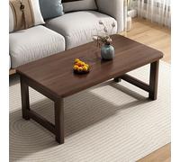Moderna mesa de café plegable japonesa, diseño rectangular bajo, no requiere montaje, perfecta para dormitorio, balcón o configuración de té, elegancia que ahorra espacio.