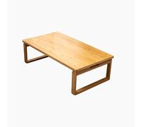 Moderna mesa de café plegable, mesa de té baja de madera japonesa, diseño rectangular, no requiere instalación, para sala de estar, comedor, decoración del hogar