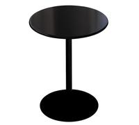Moderna mesa de centro redonda de metal, mesa de comedor de 19.7 pulgadas/28.3 pulgadas de altura, mesita de noche pequeña para patio, sala de estar, dormitorio, 40 x 72 cm