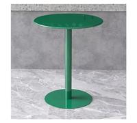 Moderna mesa de comedor de metal de hierro para espacios pequeños, mesa auxiliar redonda con múltiples usos como mesa de café, mesa de té con leche, mesa de bar, mesa de postre o mesa de negociación,