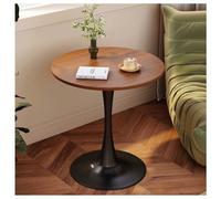 Moderna mesa de comedor redonda de 31.5 pulgadas, de madera de mediados de siglo, para sala de estar, elegante mesa de negociación informal, perfecta para decoración del hogar