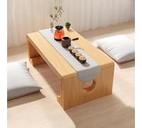 Moderna mesa de suelo japonesa, mesa de té de madera multifuncional, mesa baja rectangular para sala de estar, estilo, artesanía resistente, decoración ideal para el hogar y configuración de té