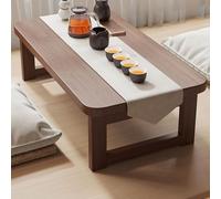 Moderna mesa plegable de madera maciza Kang, bonita mesa baja para ventana de bahía, ideal para estudio en casa y dormitorio, diseño que ahorra espacio, perfecta para espacios acogedores