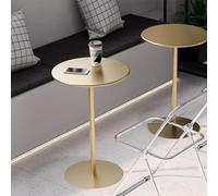 Moderna mesa redonda de bar, mesa de bar con parte superior de metal para sala de estar, comedor, cóctel, pequeña mesa decorativa (40 x 50 cm), diseño elegante y funcional