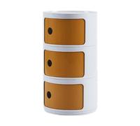 Moderna mesita de Noche apilable de 3 Niveles con cajón de Almacenamiento para una habitación o una Oficina Combinación de Mesa Auxiliar de Esquina con diseño Moderno y Amplio Espacio de ALM