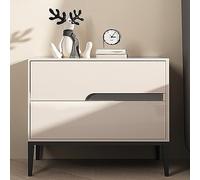 Moderna mesita de noche de madera maciza con diseño creativo de mango de cajón de cuero, multicolor, gran capacidad, ideal para sala de estar, dormitorio y mucho más.