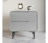 Moderna mesita de noche minimalista de madera maciza con cajones de almacenamiento, cómoda de dormitorio para una mejor organización y ahorro de espacio