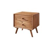 Moderna Mueble de almacenamiento de madera maciza con cajones en color marrón/madera original, pequeño armario for sala de estar, dormitorio, estudio, libros, lámparas, etc. Dormitorio(Bruin)