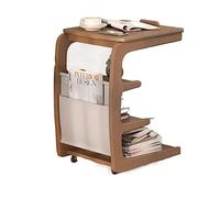 Moderna Organizador de almacenamiento con carrito rodante compacto de 4 niveles, carrito utilitario móvil, mesa auxiliar for sofá, mesa auxiliar for sala de estar, carrito de cocina/debajo del escrito