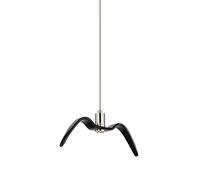 Moderna resina Color Gaviota Capilla de metal suspendida Lámpara de metal Luz de la lámpara Costilla LED LECHE LAMBILIZACIÓN Kit de luminaria Ajustable Restaurante Exposición de la exhibición