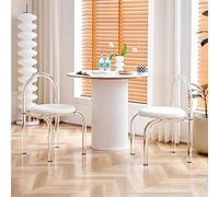 Moderna silla de comedor acrílica, tapizada de terciopelo con patas transparentes, diseño sin brazos para comedor o dormitorio, silla decorativa