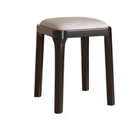 Moderna silla de escritorio de madera maciza y banco de zapatos de entrada, taburete corto apilable para comedor, sala de estar, dormitorio, mesita de noche y uso cosmético, versátil muebles de