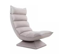 Moderna silla de sofá perezosa con función giratoria, soporte trasero ajustable para dormitorio, ideal para leer, descansar y meditar, color caqui
