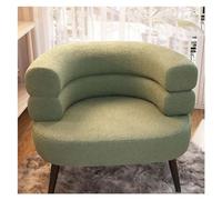 Moderna silla decorativa blanca - Cómodo sofá perezoso Sherpa para sala de estar, dormitorio, oficina y salón, diseño de respaldo curvado para máxima comodidad y relajación.