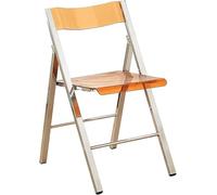 Moderna silla plegable transparente, asiento apilable acrílico fantasma para sala de estar, plástico PC, diseño elegante y ahorra espacio, ideal para cenas y eventos