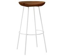 Moderna Taburete De Bar para Cocina, Exterior Industrial Sillas Altas para Barra Taburete Cocina Alto para Comedor, Sala De Estar, Cafetería, Terraza, Jardin(Brown,75cm)