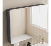 Moderna tira de luz LED para baño, botiquín con almacenamiento, impermeable y a prueba de humedad, diseño rectangular con agujero de dibujo de papel