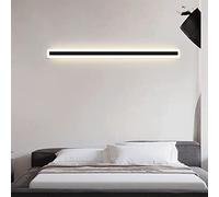 Moderna tira larga LED de luz de pared Interior/exterior Arriba y abajo Aplique Espejo Luces de pared Lámpara de pared lineal Sala de estar Dormitorio Pasillo Escaleras Iluminación de pared
