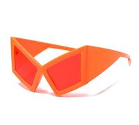 Modernas gafas de sol de baile hiphop para fiestas en la playa y festivales de música con protección UV400 y diseño de marco irregular, gafas de sol de moda
