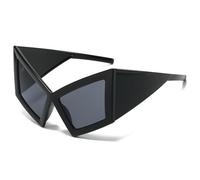 Modernas gafas de sol de baile hiphop para fiestas en la playa y festivales de música con protección UV400 y diseño de marco irregular, gafas de sol de moda