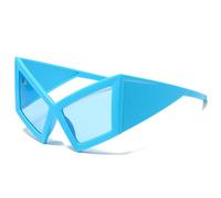 Modernas gafas de sol de baile hiphop para fiestas en la playa y festivales de música con protección UV400 y diseño de marco irregular, gafas de sol de moda