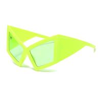 Modernas gafas de sol de baile hiphop para fiestas en la playa y festivales de música con protección UV400 y diseño de marco irregular, gafas de sol de moda
