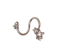 Modernas joyas de oreja en forma de estrella, sofisticados adornos de acero inoxidable para múltiples estilos de atuendo, joyería de acero inoxidable para uso diario