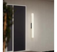 Modernas luces LED de pared para jardín al aire libre, IP65-25 cm, apliques de aluminio con cable de acrílico para dormitorio y sala de estar, luz cálida, elegante iluminación de pared.