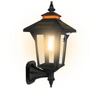 Modernas luces solares de pared con 3 modos y sensor de movimiento, linternas inteligentes impermeables para exteriores, cobertizo, patio, garaje, gallinero