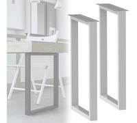 Modernas patas blancas para mesita de noche, 2 patas de piel de metal inoxidable con almohadillas antideslizantes, fáciles de instalar, patas de repuesto duraderas para mesa de café y tocador.